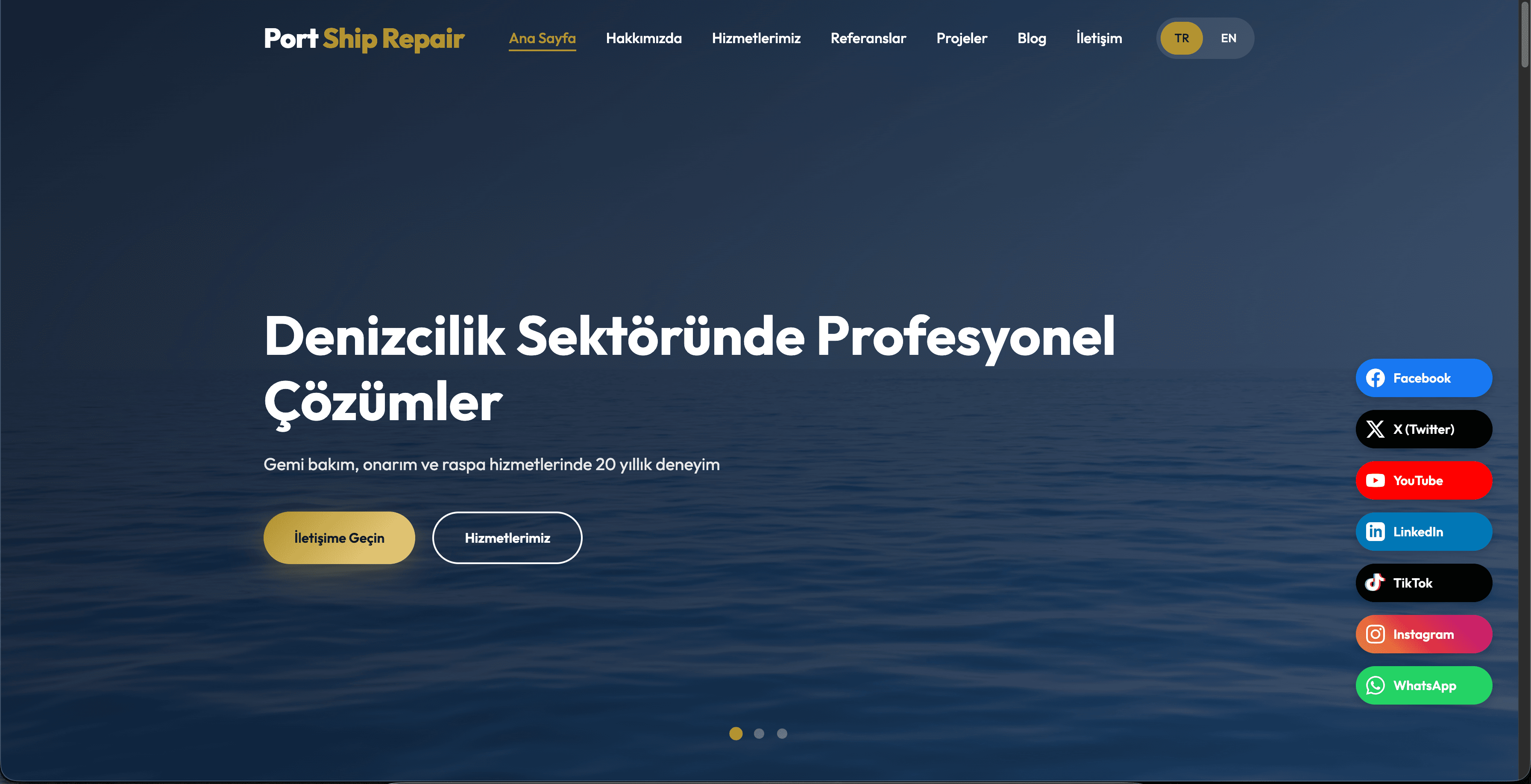 Port Denizcilik - Uluslararası Gemi Onarım & Tersane Web Platformu